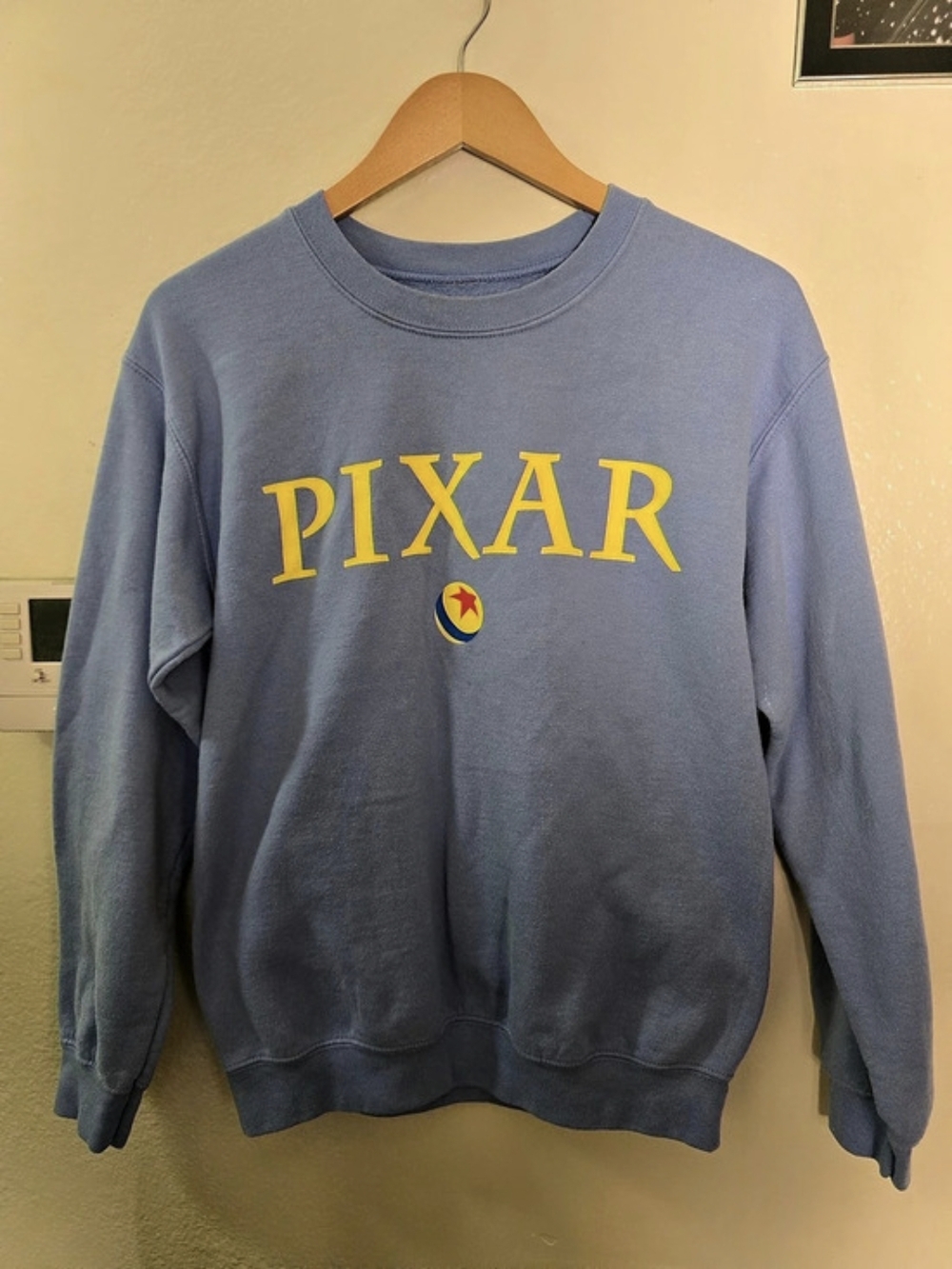 Disney Pixar Logo Sweatshirt Logo Sweatshirt Size Medium Blue